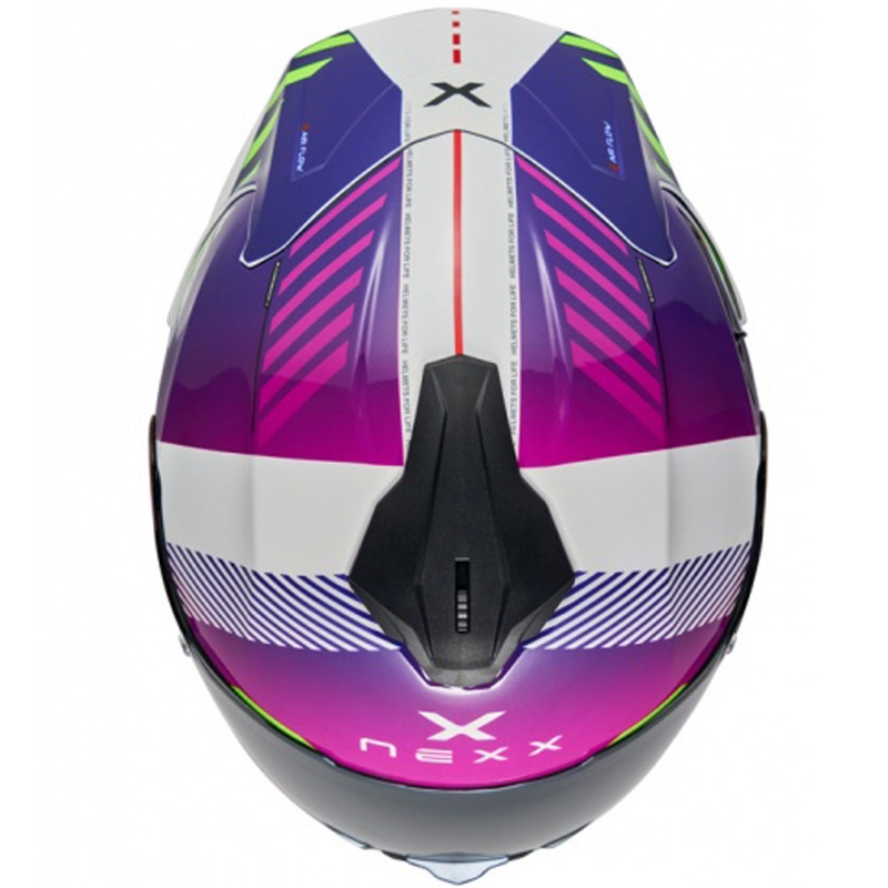 Casco integral de moto NEXX Y.100R Fade morado-blanco liquidación