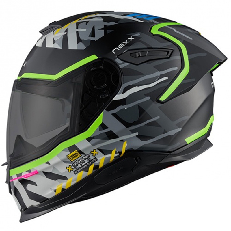 Casco integral de moto Nexx Y.100R Urbangram negro liquidación