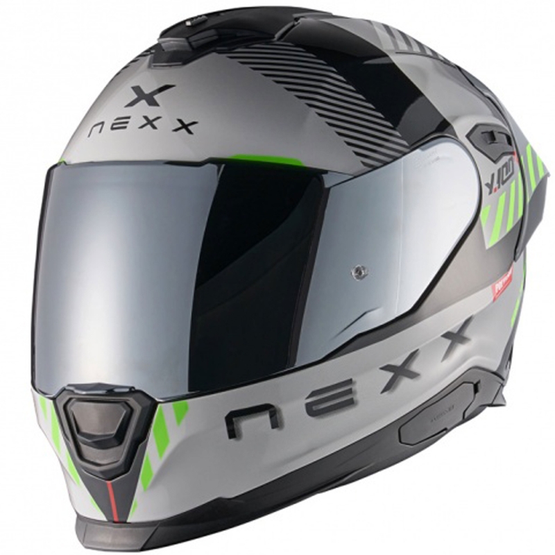 Casco integral de moto NEXX Y.100R Fade gris-negro liquidación