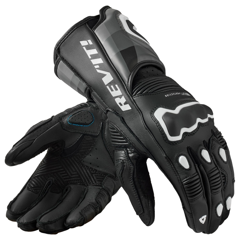 Guantes de moto Revit Quantum 3 negro-blanco