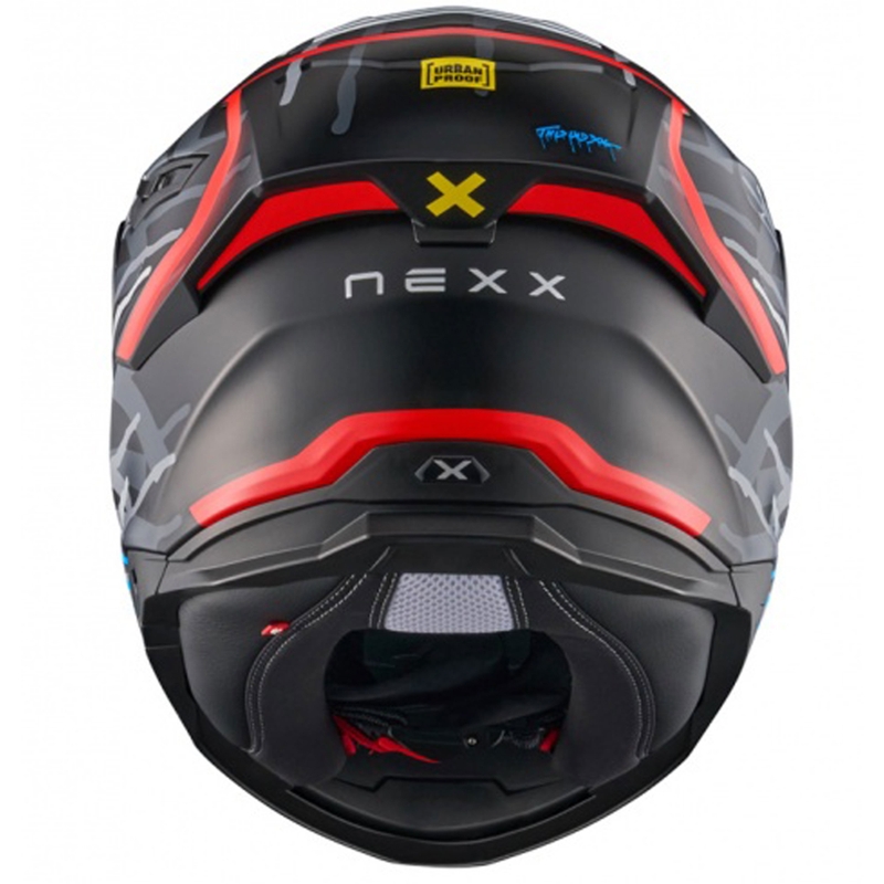 Casco integral de moto NEXX Y.100R Urbangram negro-rojo liquidación