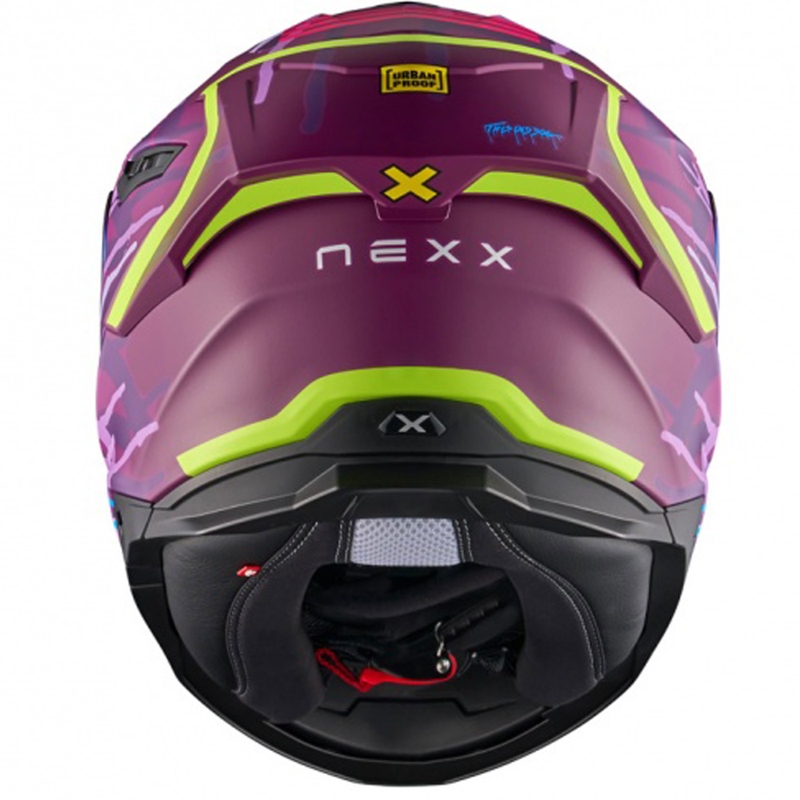 Casco integral de moto NEXX Y.100R Urbangram morado mate