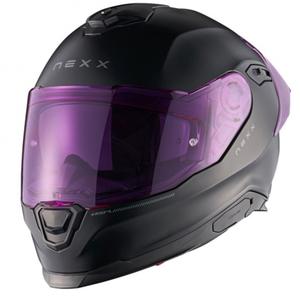 Casco integral de moto NEXX Y.100R Subsonic negro mate-rosa
