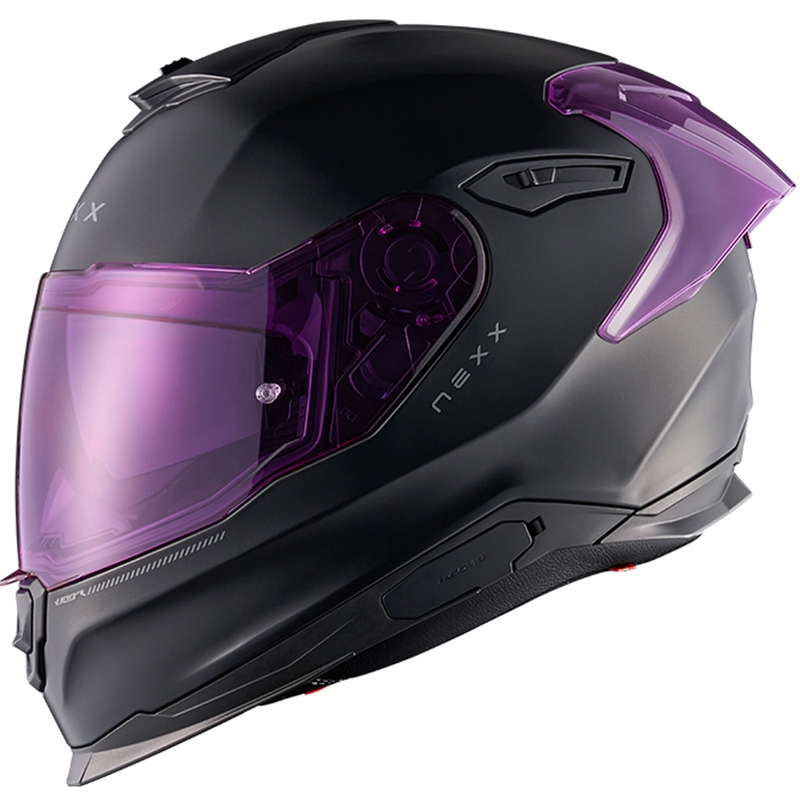Casco integral de moto NEXX Y.100R Subsonic negro mate-rosa