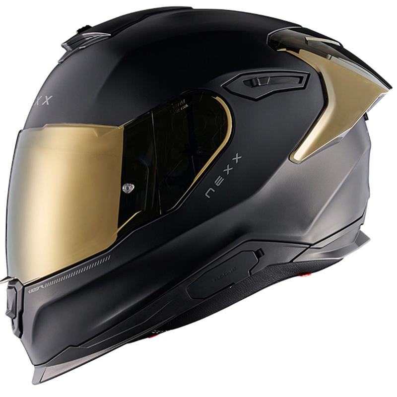 Casco integral de moto NEXX Y.100R Subsonic negro mate-dorado