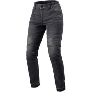 Vaqueros de moto Revit Moto 2 Slim para mujer, color gris oscuro