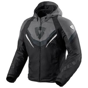 Chaqueta de moto Revit Quantum 3 H2O negro-gris