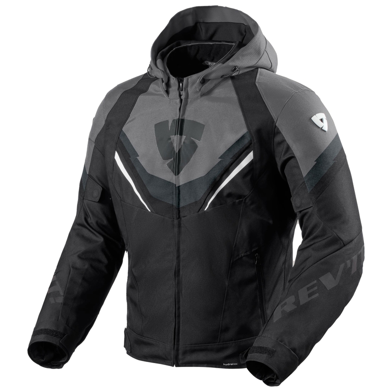 Chaqueta de moto Revit Quantum 3 H2O negro-gris
