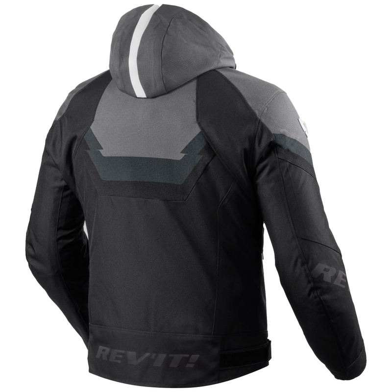 Chaqueta de moto Revit Quantum 3 H2O negro-gris