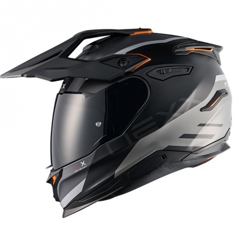 Casco de moto enduro NEXX Y.TRAVL Quest negro mate-gris liquidación