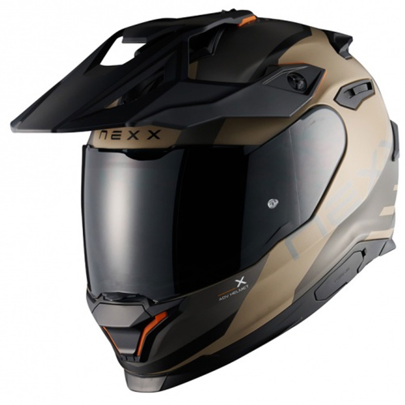 Casco de moto enduro NEXX Y.TRAVL Quest negro arena mate