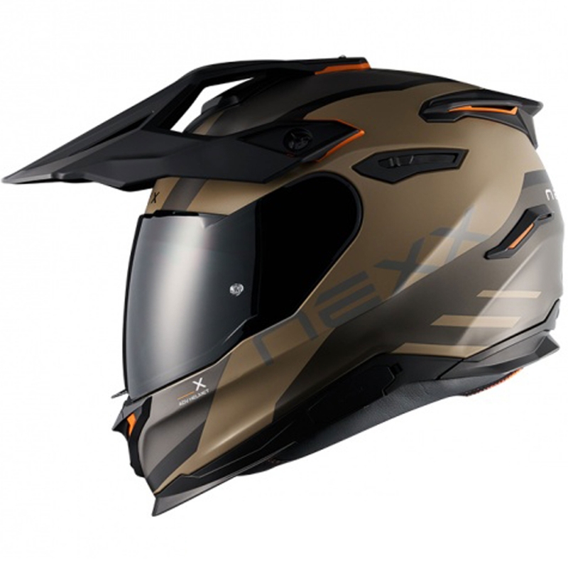 Casco de moto enduro NEXX Y.TRAVL Quest negro arena mate