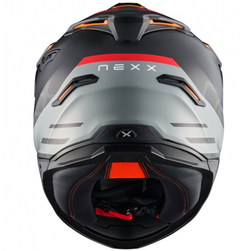 Casco de moto enduro NEXX Y.TRAVL Quest negro mate-rojo