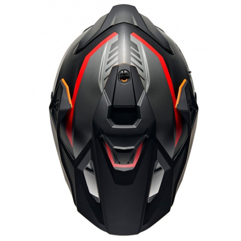 Casco de moto enduro NEXX Y.TRAVL Quest negro mate-rojo