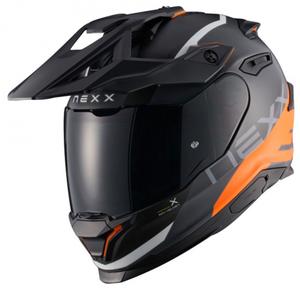 Casco de moto enduro NEXX Y.TRAVL Quest naranja mate
