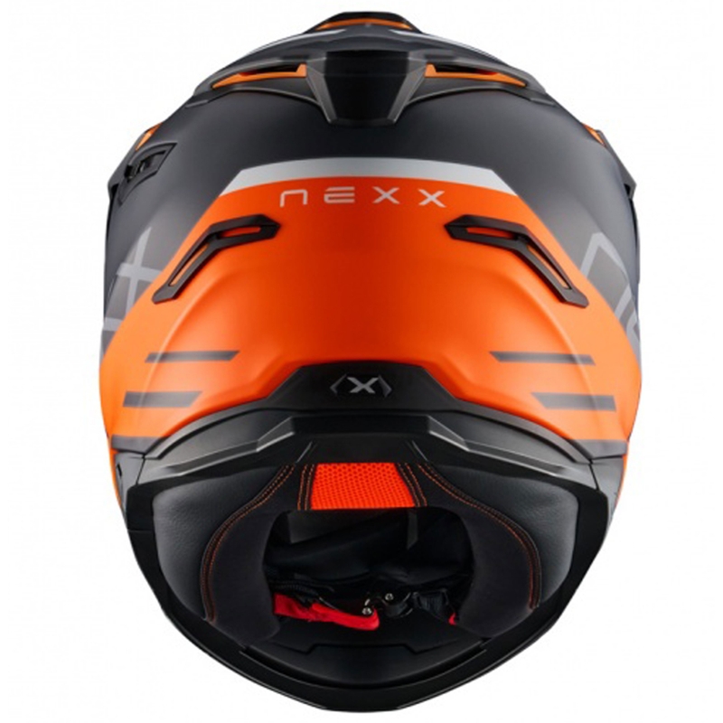 Casco de moto enduro NEXX Y.TRAVL Quest naranja mate