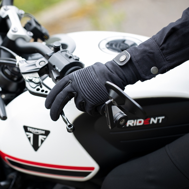 Guantes de moto para mujer Oxford Kickback negros