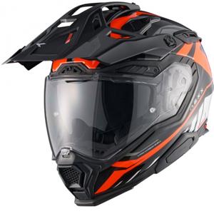 Casco de moto enduro Nexx X.WED3 Gobi naranja-blanco