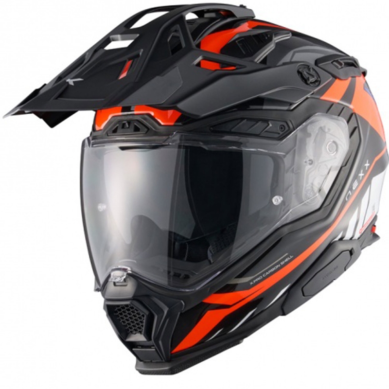 Casco de moto enduro Nexx X.WED3 Gobi naranja-blanco liquidación