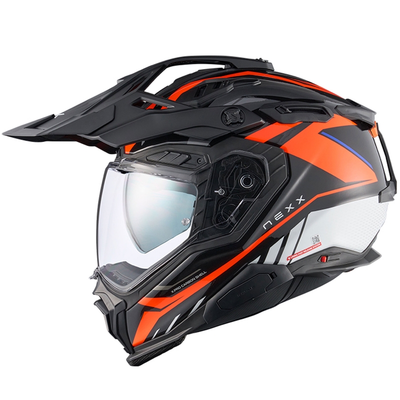 Casco de moto enduro Nexx X.WED3 Gobi naranja-blanco liquidación