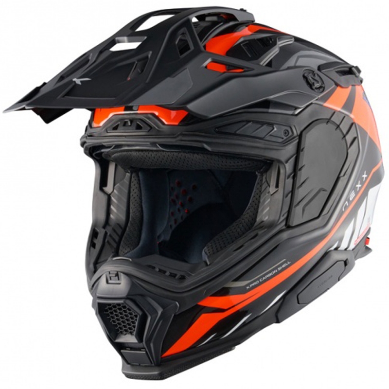 Casco de moto enduro Nexx X.WED3 Gobi naranja-blanco liquidación