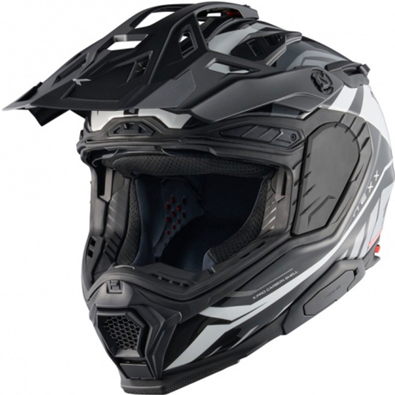 Casco de moto enduro Nexx X.WED3 Gobi blanco-gris liquidación