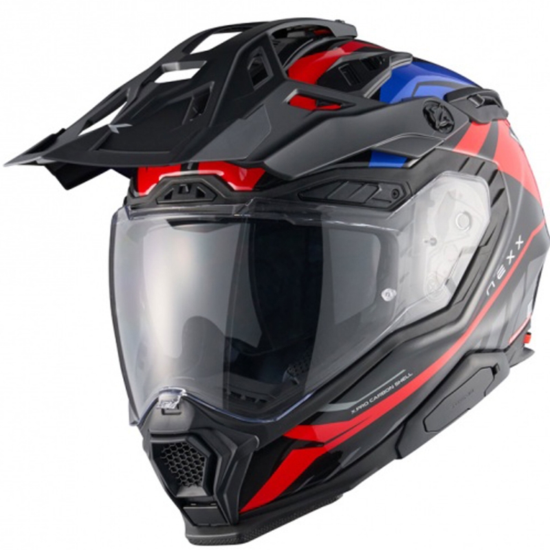 Casco de moto enduro Nexx X.WED3 Gobi azul-rojo