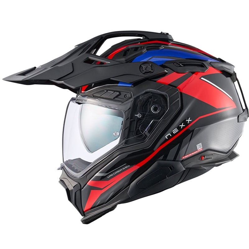 Casco de moto enduro Nexx X.WED3 Gobi azul-rojo