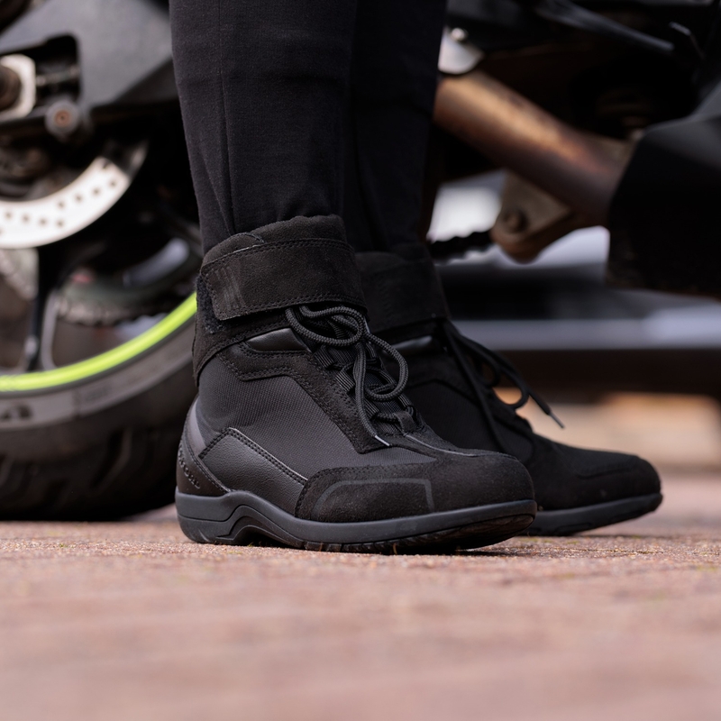 Botas de moto para mujer Oxford Spartan Air negras