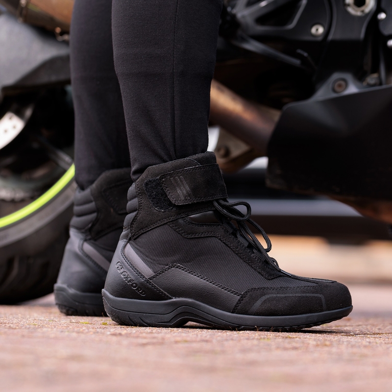 Botas de moto para mujer Oxford Spartan Air negras