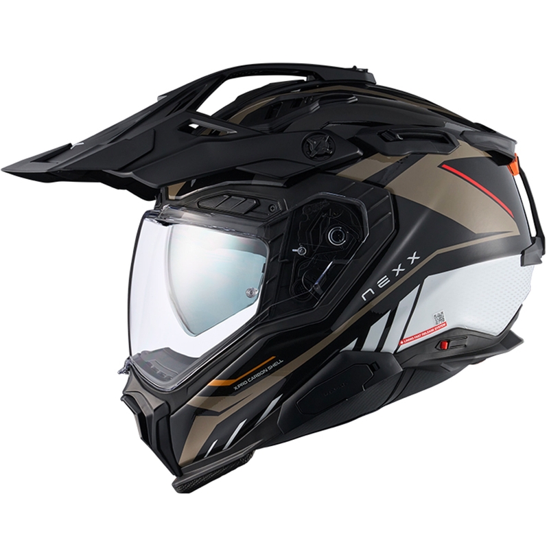 Casco de moto enduro Nexx X.WED3 Gobi blanco arena