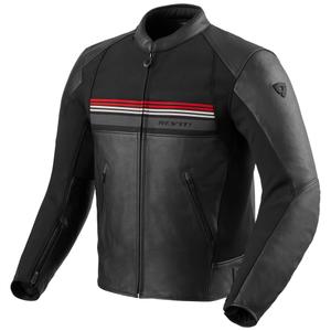 Chaqueta de moto Revit Mile 2 negra y roja