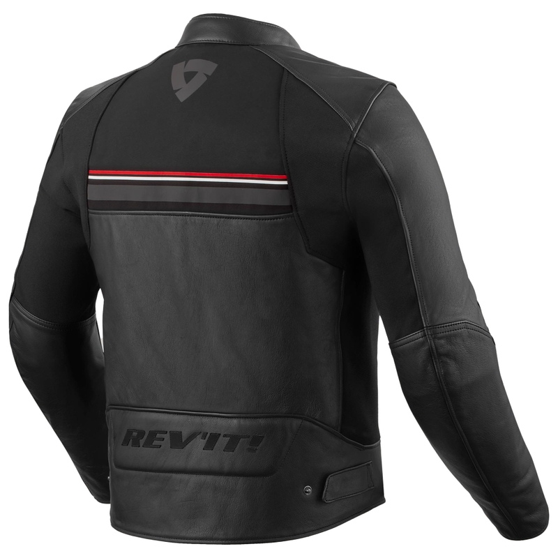 Chaqueta de moto Revit Mile 2 negra y roja