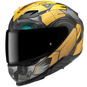 Casco integral de moto HJC F71 Bumblebee Hasbro MC3SF negro-gris-amarillo