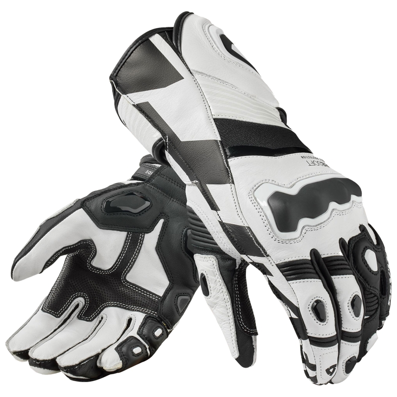 Guantes de moto Revit Jerez 4 blanco-negro