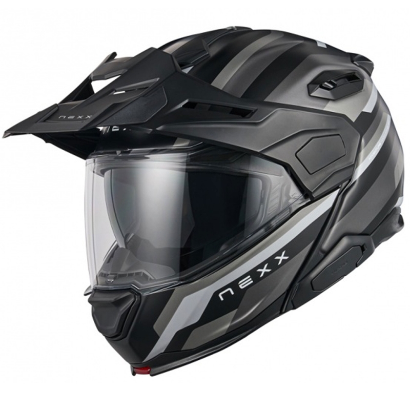 Casco de moto abatible Nexx X.Lifecountry Westbound negro mate-gris