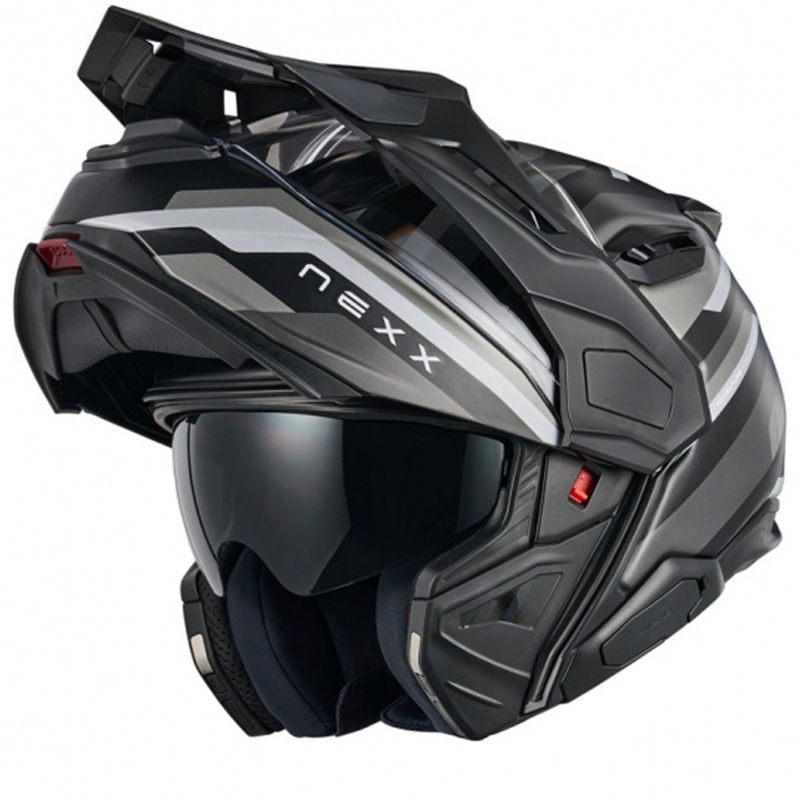 Casco de moto abatible Nexx X.Lifecountry Westbound negro mate-gris