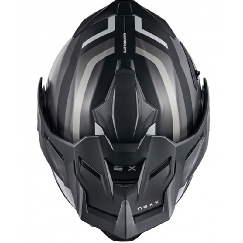 Casco de moto abatible Nexx X.Lifecountry Westbound negro mate-gris