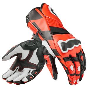 Guantes de moto Revit Jerez 4 rojo fluo-negro