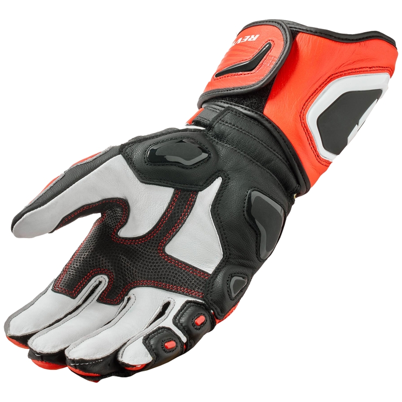 Guantes de moto Revit Jerez 4 rojo fluo-negro