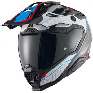 Casco de moto enduro Nexx X.WED3 Furka azul-rojo