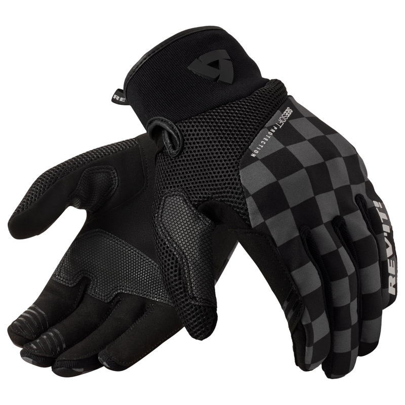 Guantes de moto Revit Surge negro-gris