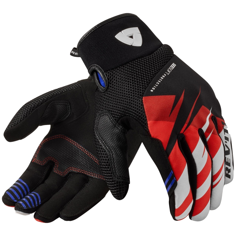 Guantes de moto Revit Surge negro-rojo