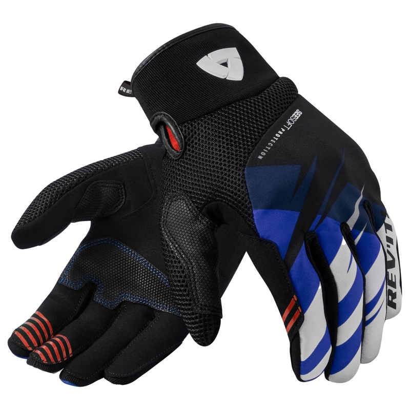 Guantes de moto Revit Surge negro-azul