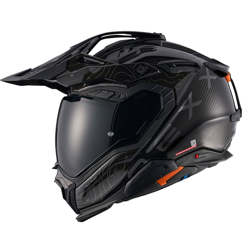 Casco de moto enduro Nexx X.WED3 Furka negro-gris