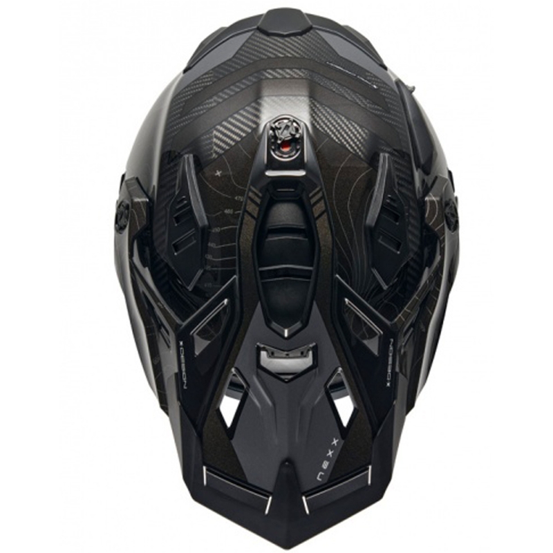 Casco de moto enduro Nexx X.WED3 Furka negro-gris
