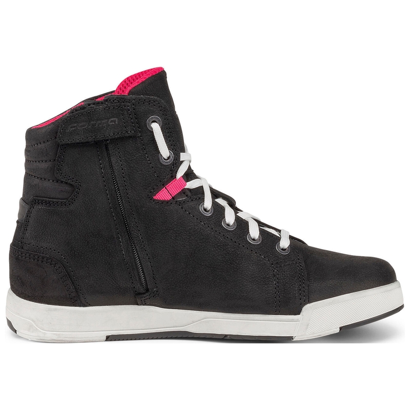 Botas de moto para mujer Forma Swift X Fit Dry Lady negro-blanco