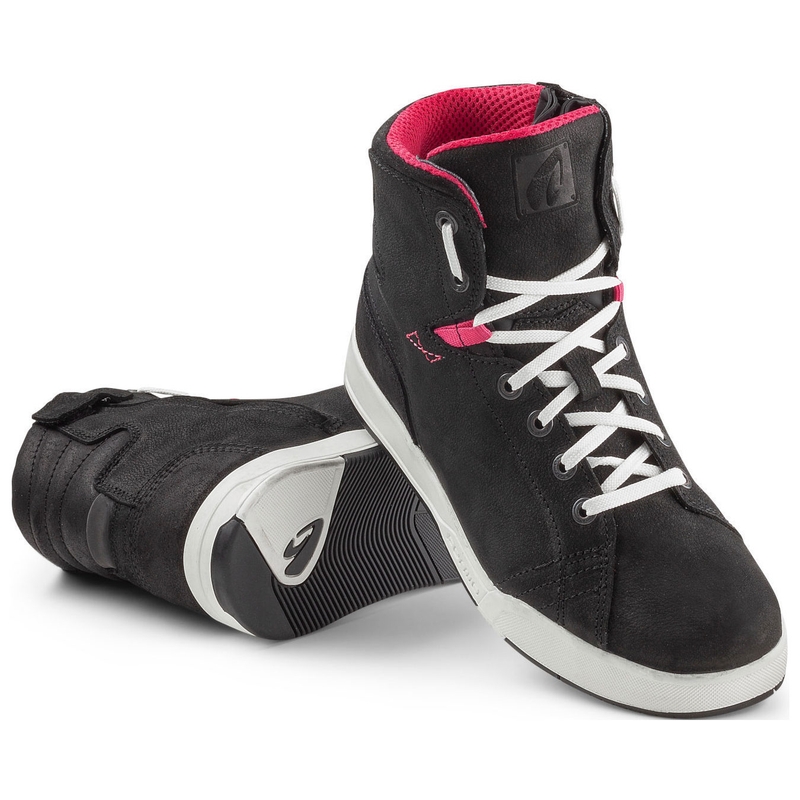 Botas de moto para mujer Forma Swift X Fit Dry Lady negro-blanco