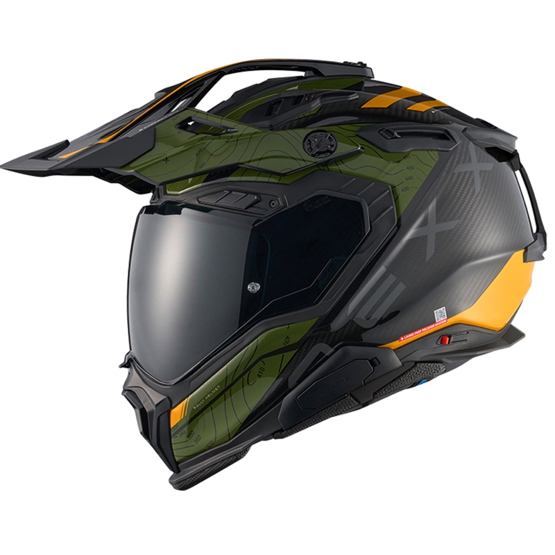 Casco de moto enduro Nexx X.WED3 Furka verde-amarillo