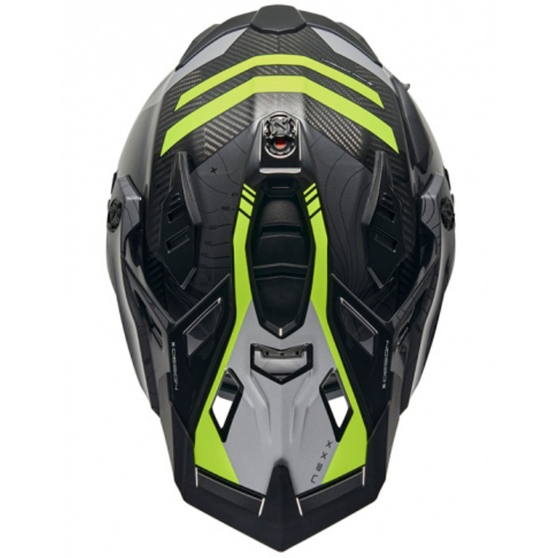 Casco de moto enduro Nexx X.WED3 Furka gris-amarillo fluo